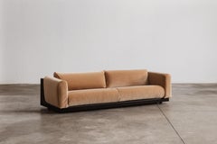 Divano "Sistema Graduale" di Cini Boeri per Gavina, velluto color cammello, 1970