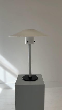 Cini Boeri Hand Blown Murano Milk Glass White Table Lamp