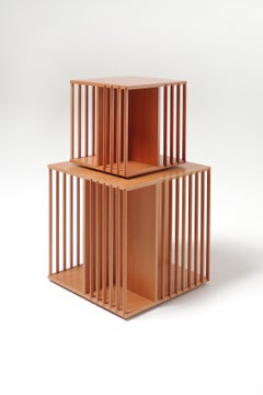 Cini Boeri Large Libreria Girevole Wooden Rotating Bookcase for Bottega Ghianda