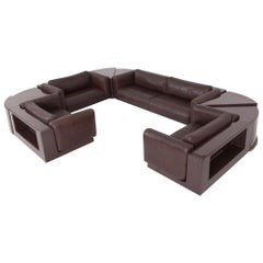 Cini Boeri Modular Sectional Sofa Set the Gradual Lounge for Gavina Knoll, 1970