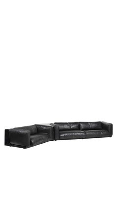 Cini Boeri Original Italian Leather and Fiberglass Sofa Sectional for Gavina