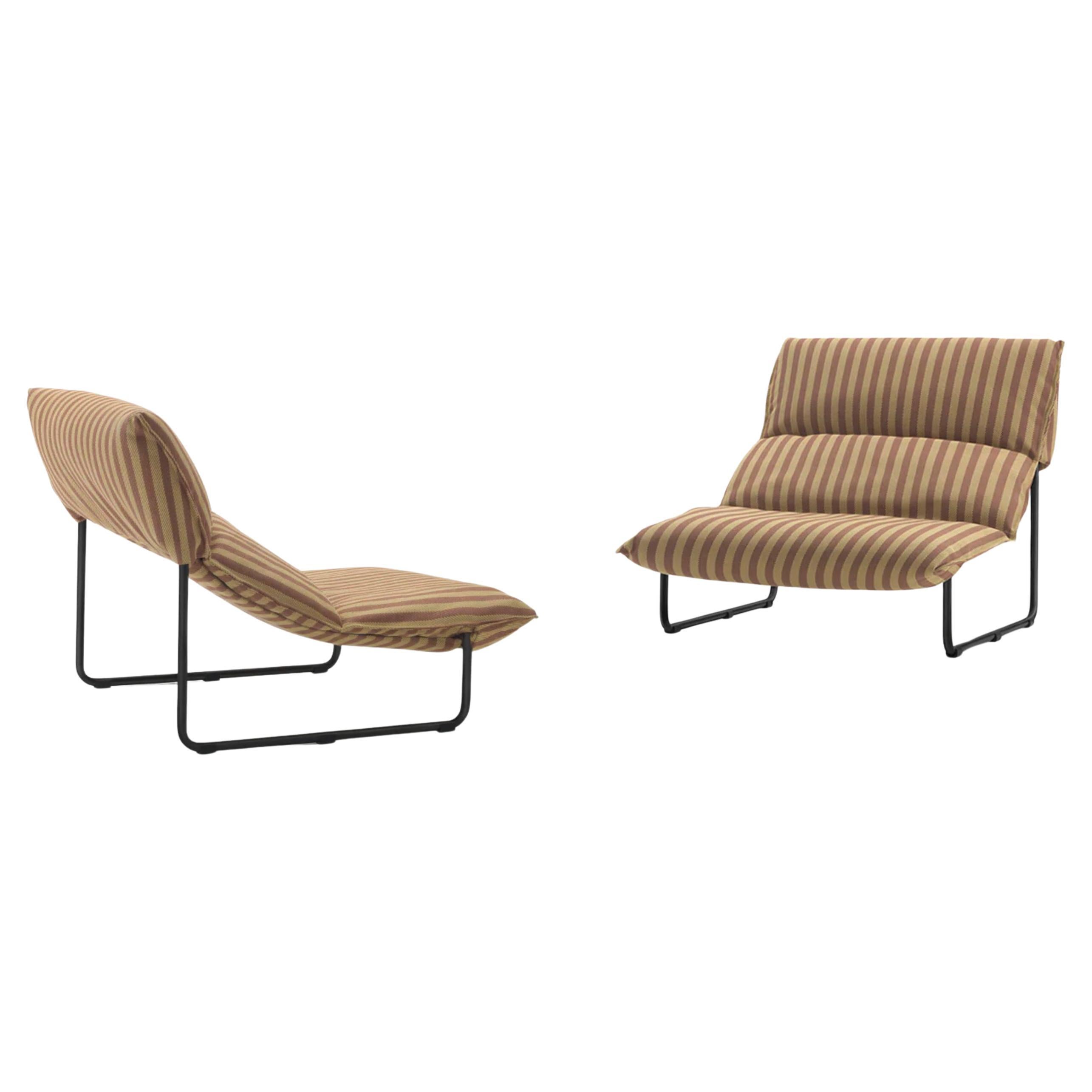 Cini Boeri Pair of 'Taboga' Lounge Chairs for Arflex 1976 For Sale