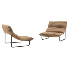Cini Boeri Pair of 'Taboga' Lounge Chairs for Arflex 1976