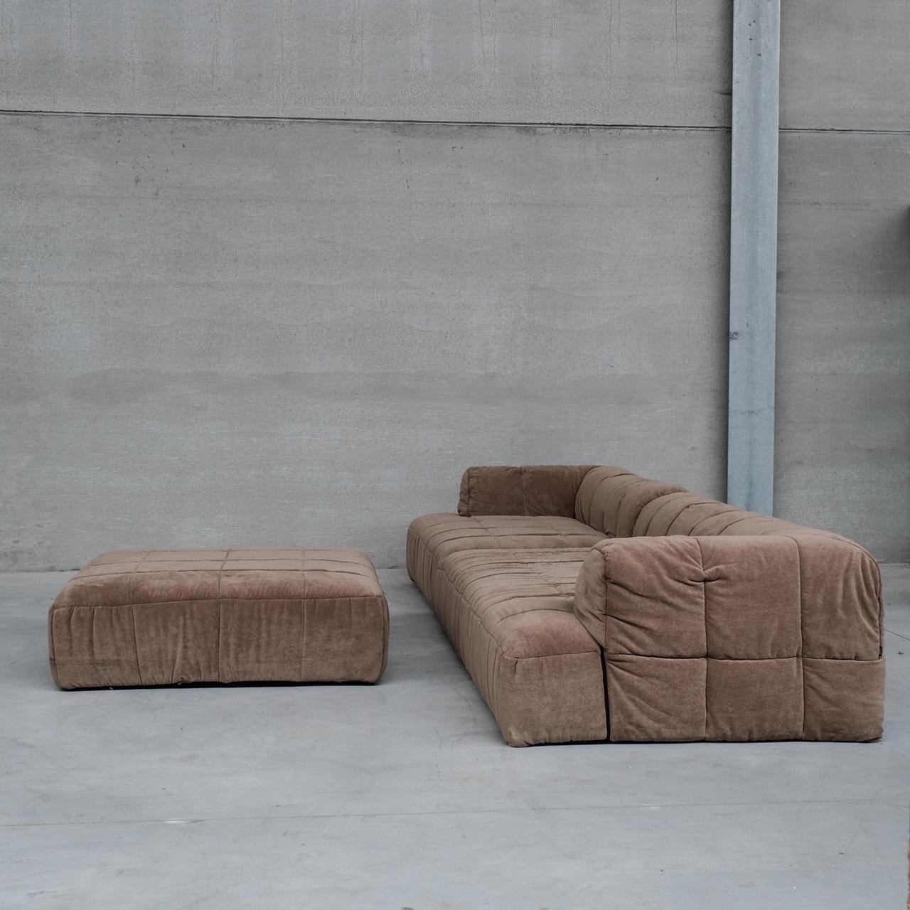 Mid-Century Modern Cini Boeri 'Strips' Italian Modular Mid-Century Sofa for Arflex
