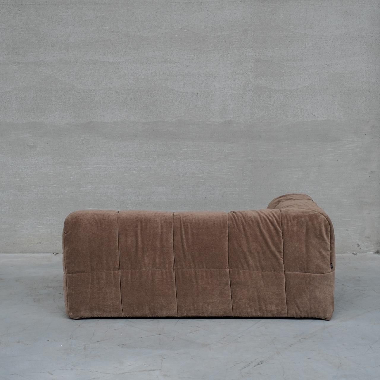 Fabric Cini Boeri 'Strips' Italian Modular Mid-Century Sofa for Arflex