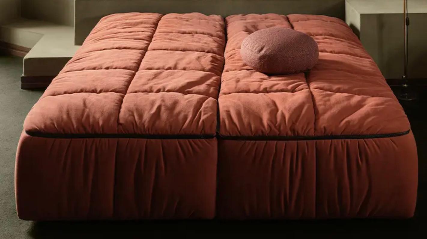 Italian Cini Boeri 'Strips' Large Bed for Arflex For Sale