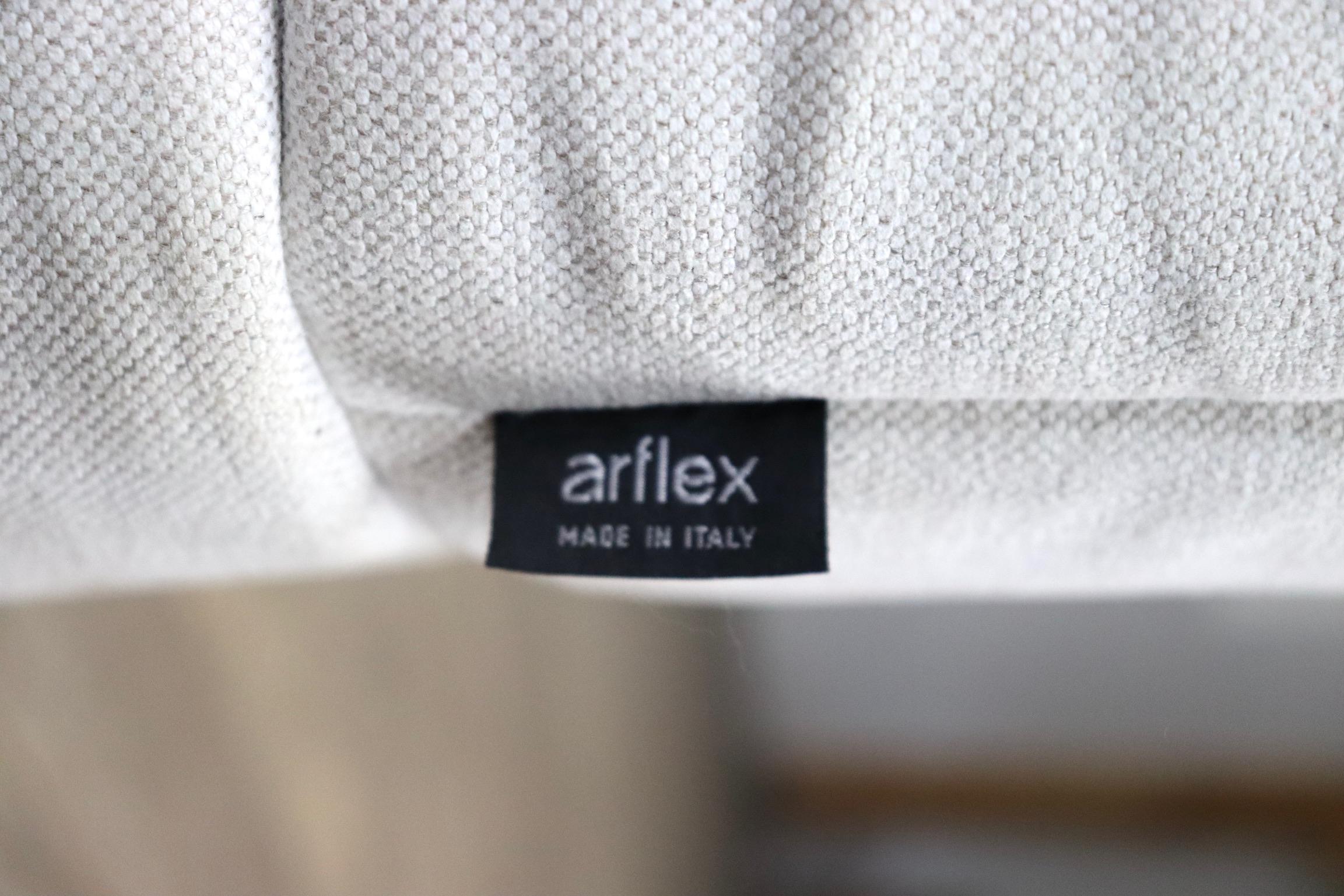 Cini Boeri Strips Sofa in White Linen for Arflex 2