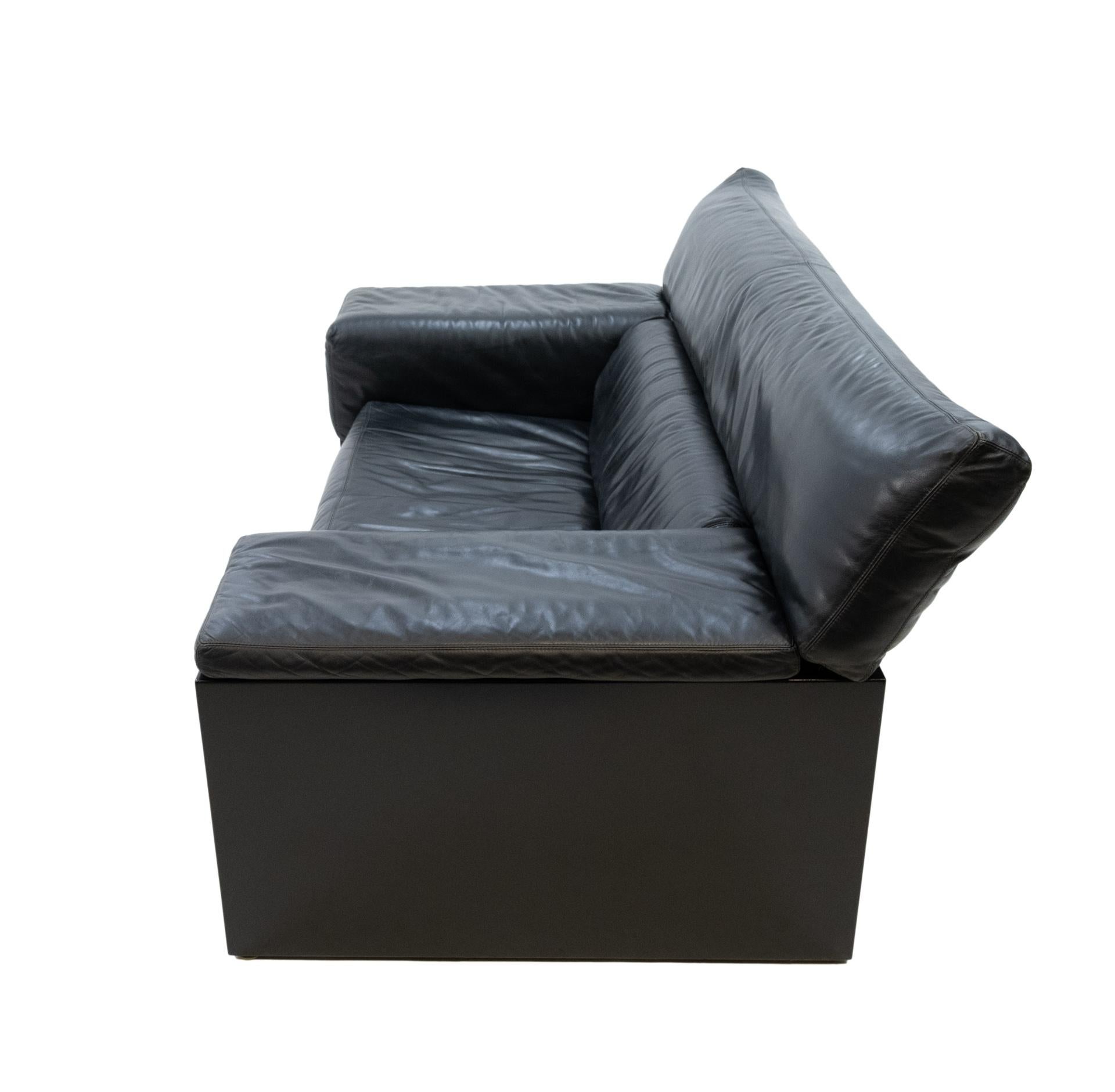 Leather Cini Boeri Two-Seat Sofa for Knoll International, 1970s