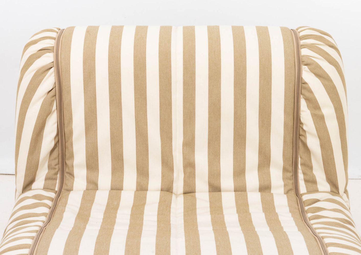 Moderno Cini Boeri x Arflex Chaise Longue in lino in vendita