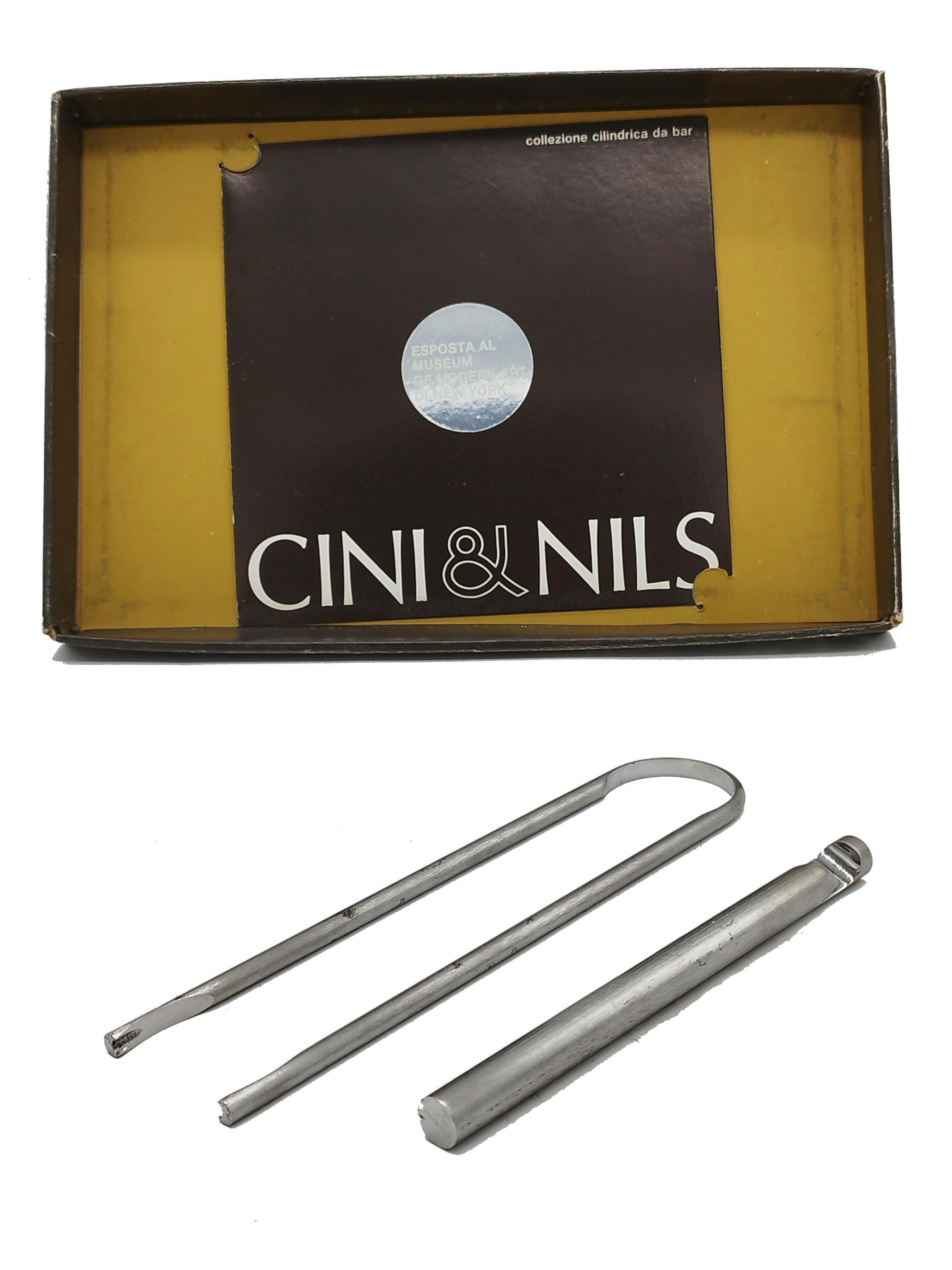 Cini & Nils Italy Studio OPI Milano Architectural Collectable Barware Set, 1960 In Good Condition In Naples, IT