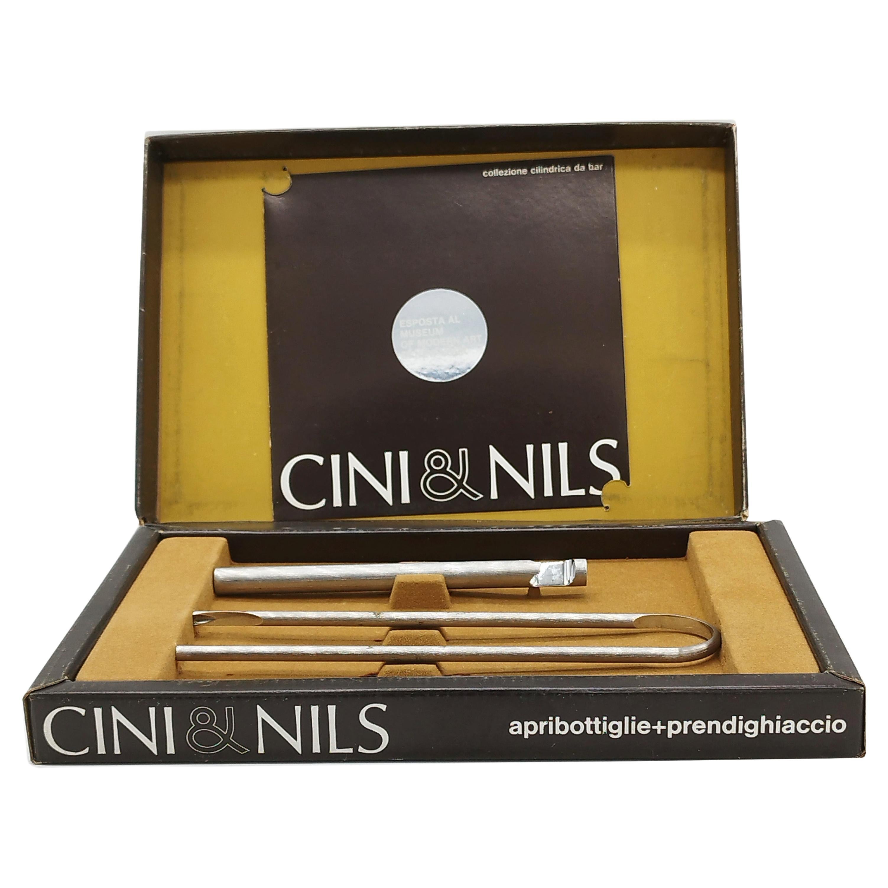 Cini & Nils Italy Studio OPI Milano Architectural Collectable Barware Set, 1960