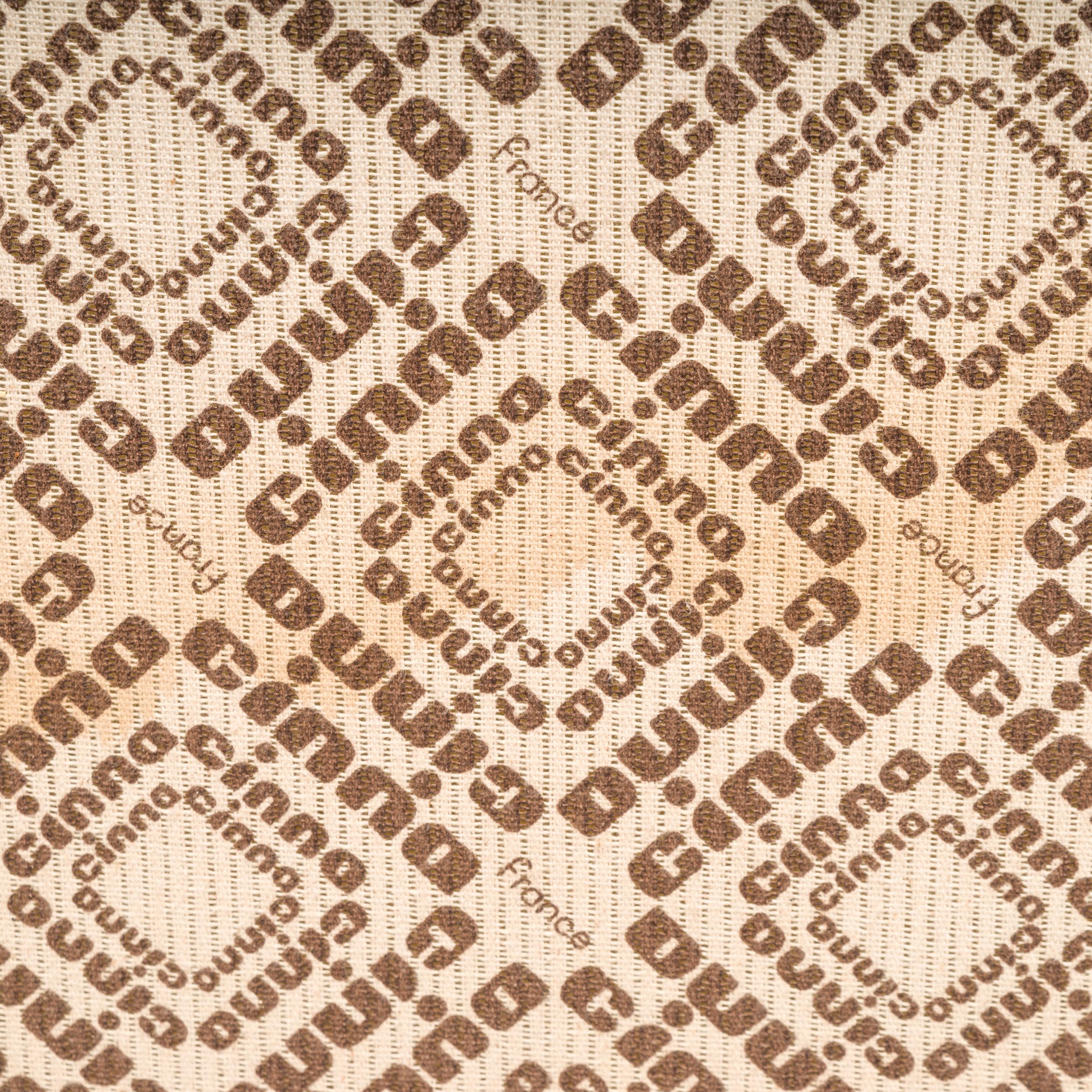 Fabric Cinna Ligne Roset by Annie Hiéronimus Salmon Pink Sandra Armchair, 1970s