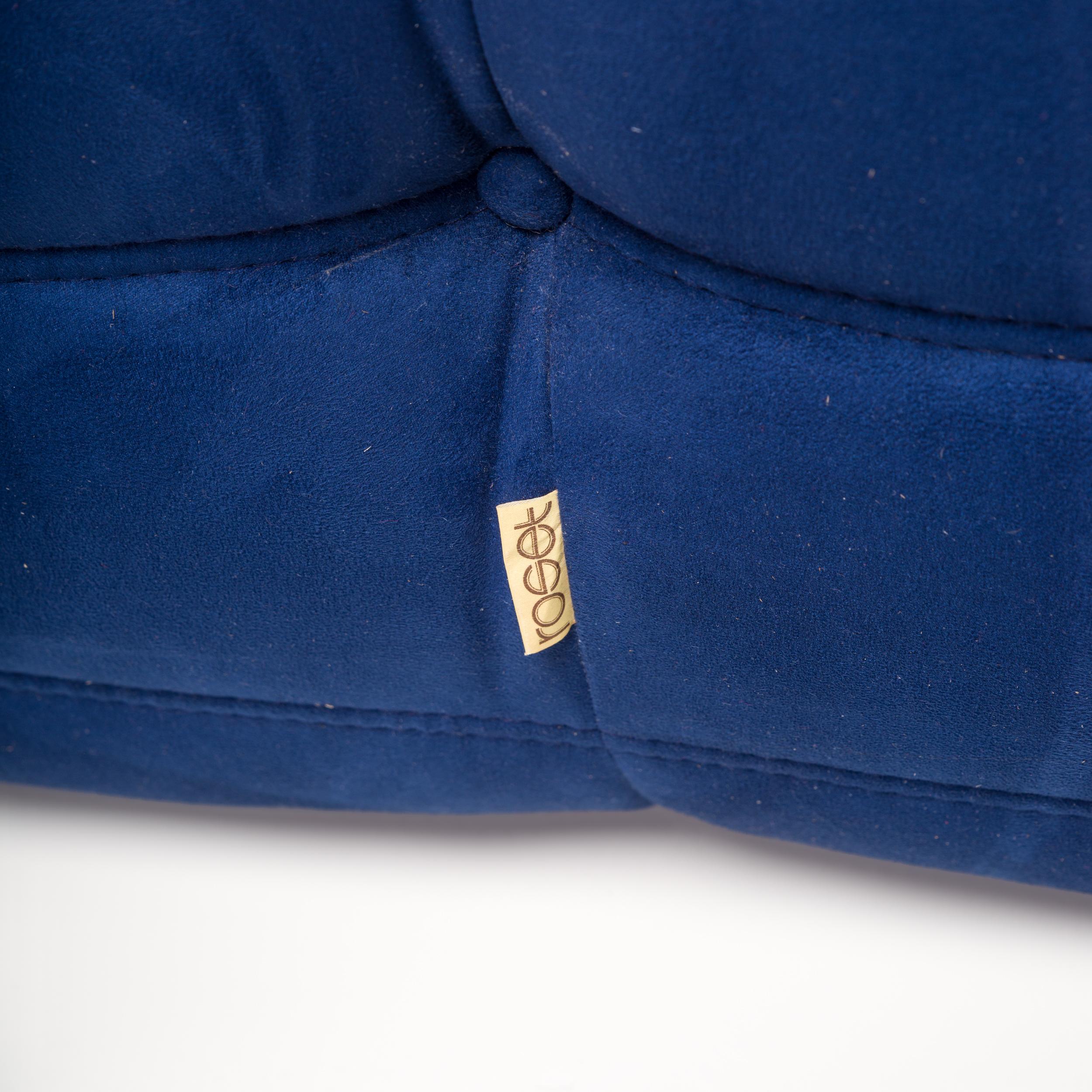 Cinna Ligne Roset by Michel Ducaroy Blue Togo Modular Sofa, Set of 3 9