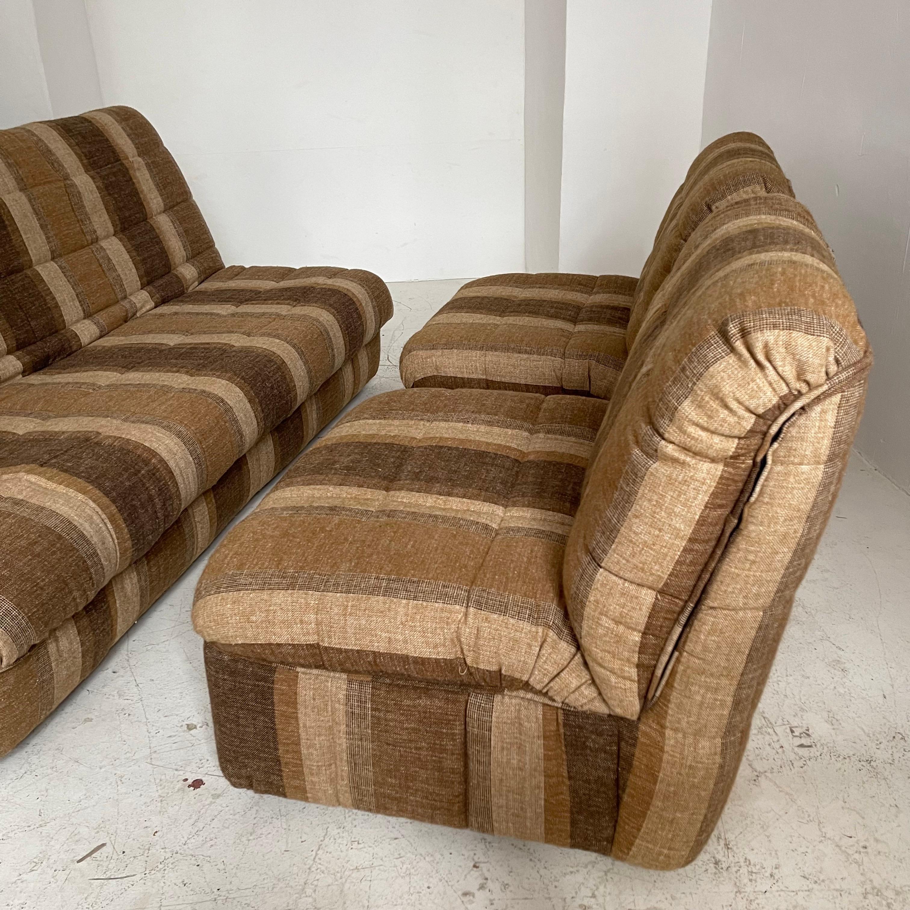 Cinna / Ligne Roset Daybed Lounge Chairs GAO Design Jean Paul Laloy, France 1975 For Sale 2