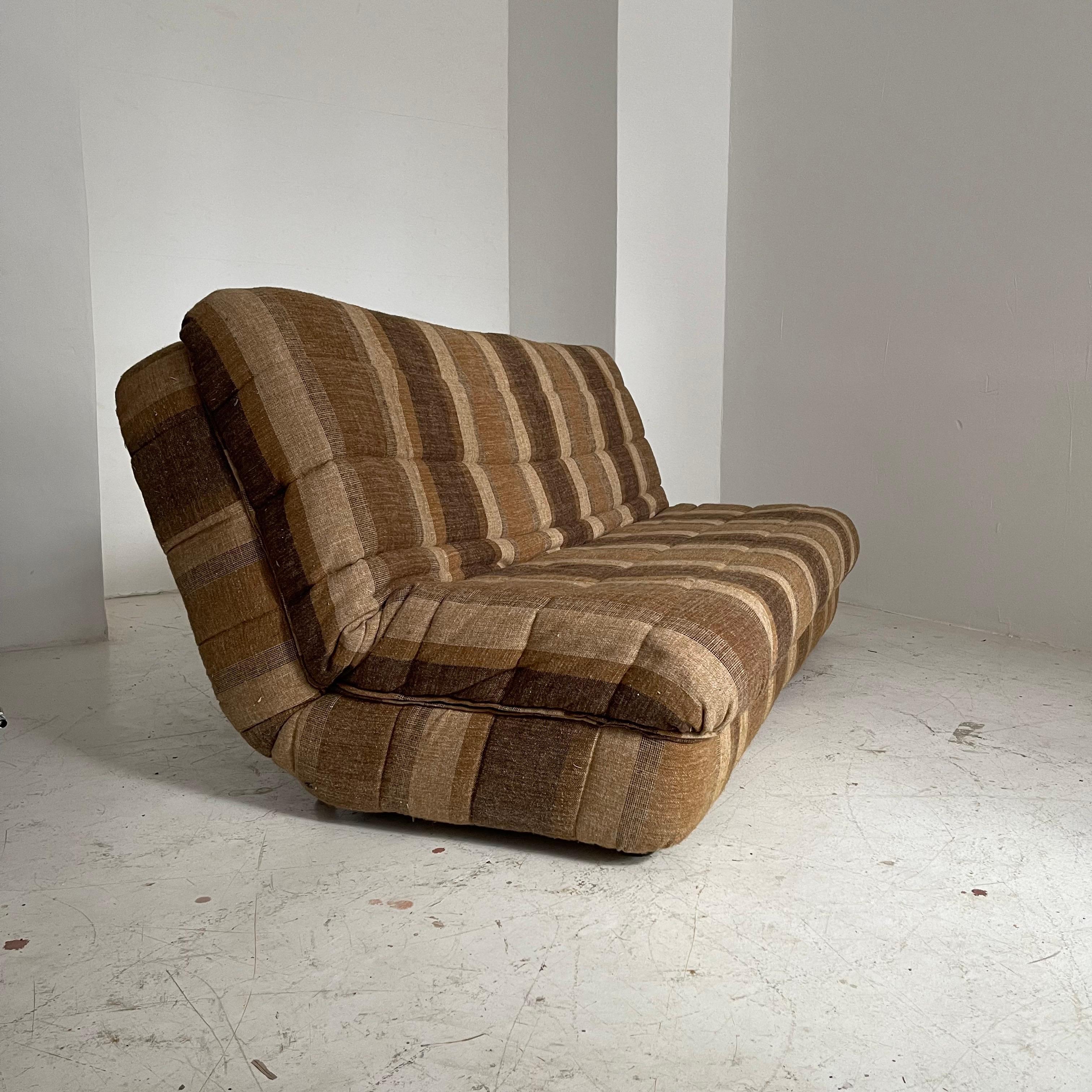 Cinna / Ligne Roset Daybed Lounge Chairs GAO Design Jean Paul Laloy, France 1975 For Sale 4
