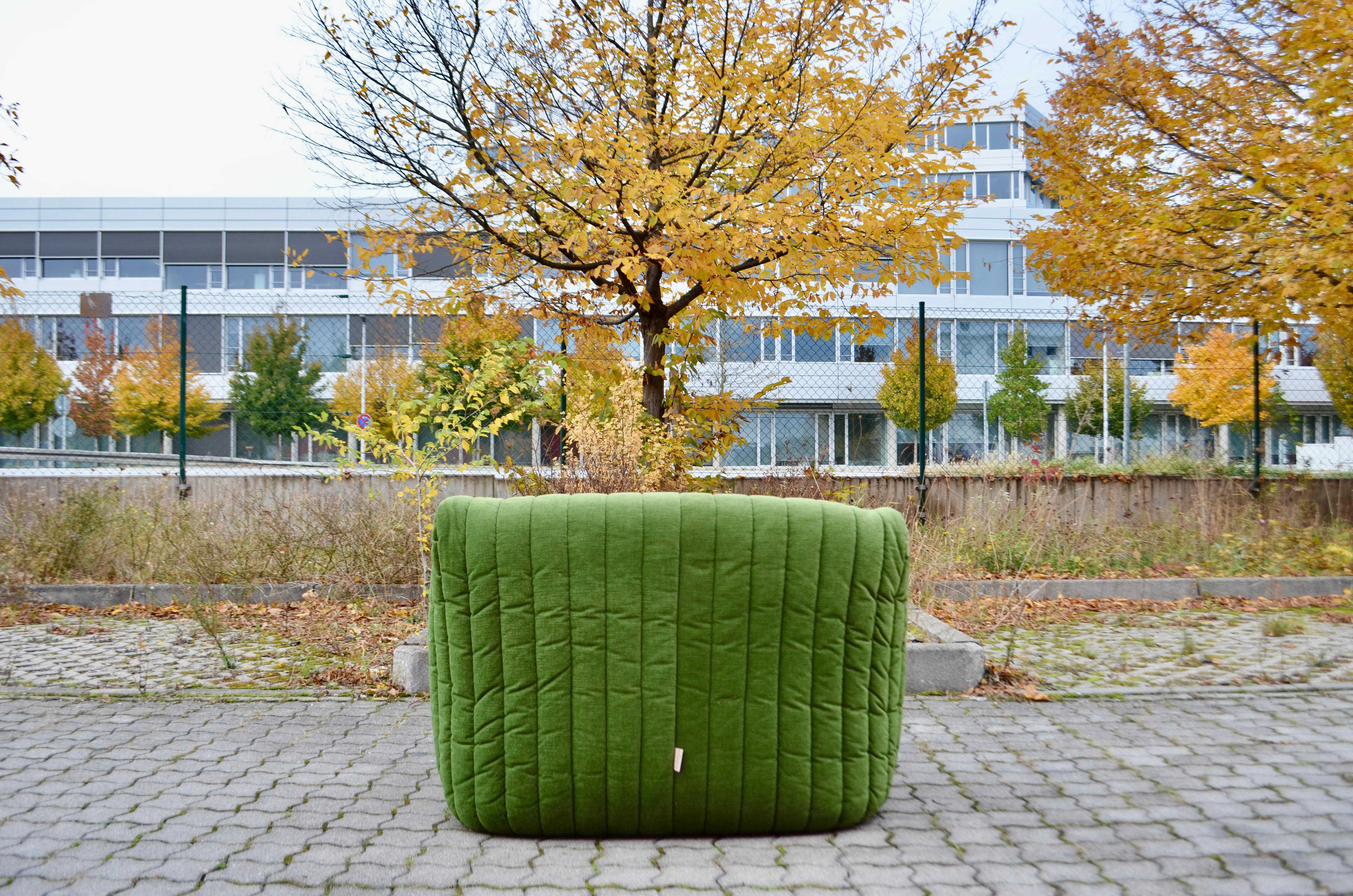 Fauteuil de salon Cinna / Ligne Roset  Sandra par Annie Hieronimus - Vert citron 2