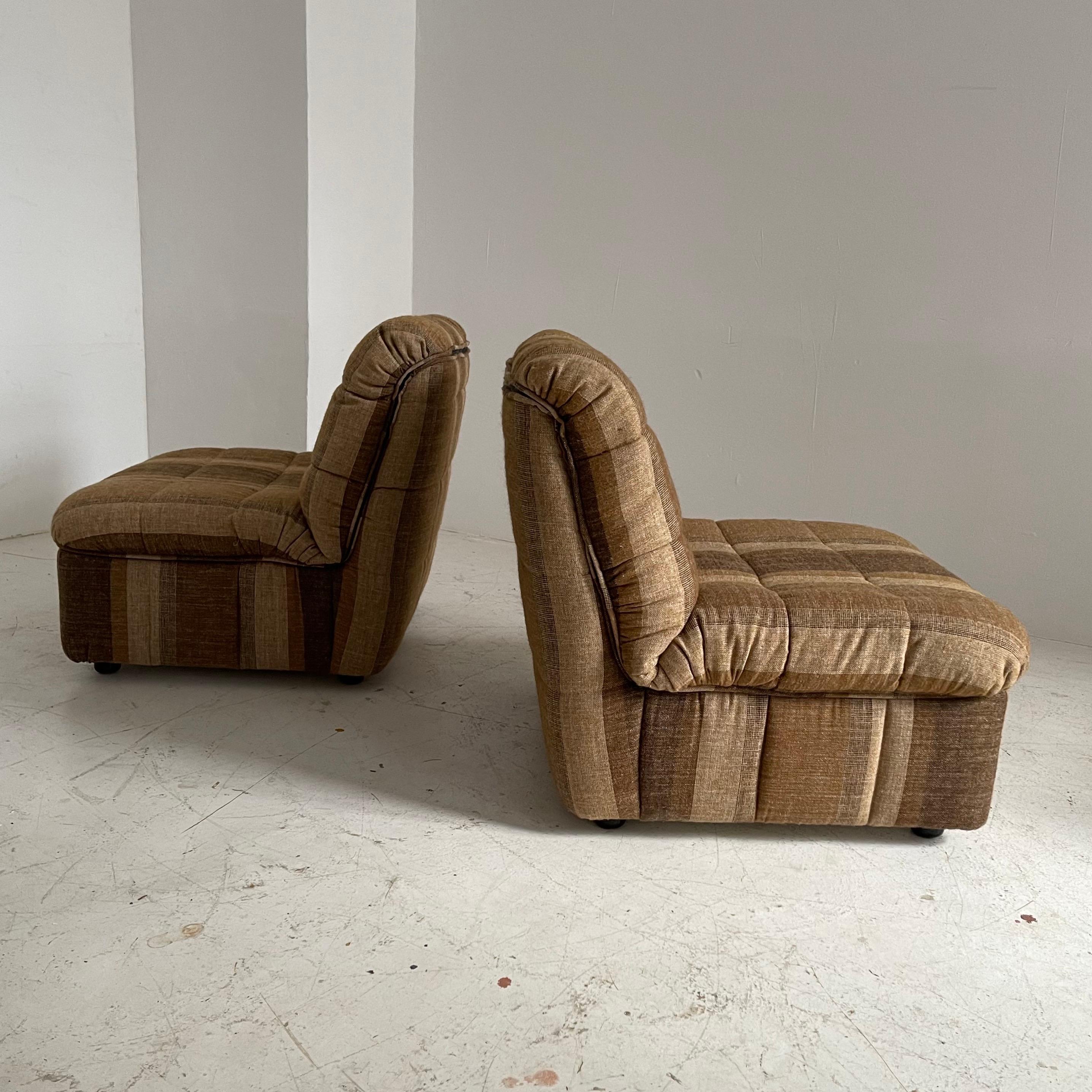 Late 20th Century Cinna / Ligne Roset Lounge Chairs Gao Design Jean Paul Laloy, France 1975