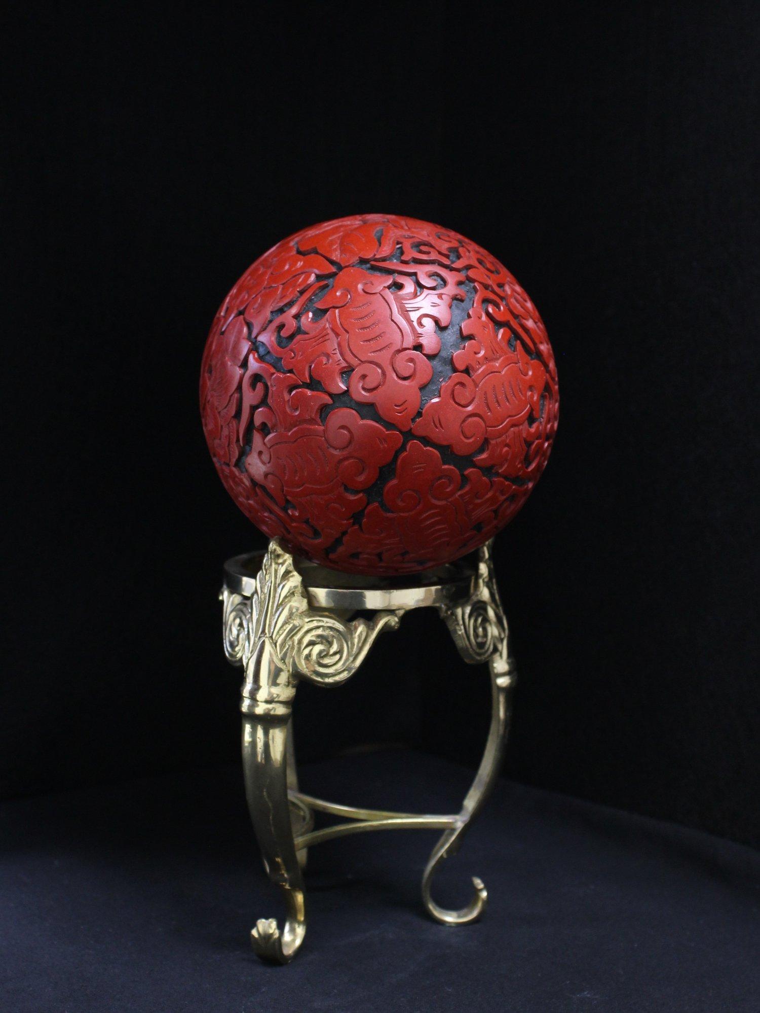 Cinnabar Dragon and Phoenix Egg 2