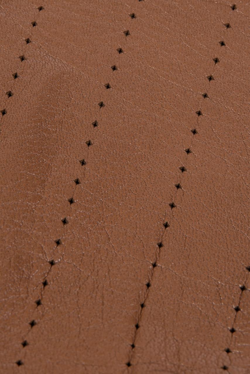 Cinnamon Brown Smooth Lederhandschuhe mit Perforation-Details, 1960er/1970er Jahre im Angebot 1
