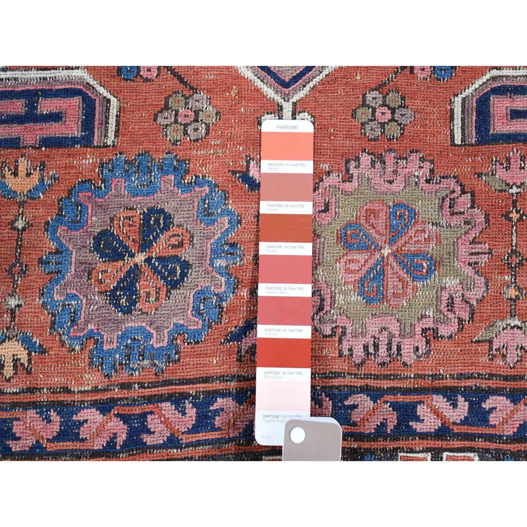 Early 20th Century Cinnamon Red Antique Caucasian Soumak Pure Wool Flat Weave Hand Knotted Rug For Sale