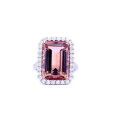 Cinnamon Tourmaline Halo Ring (#18251)