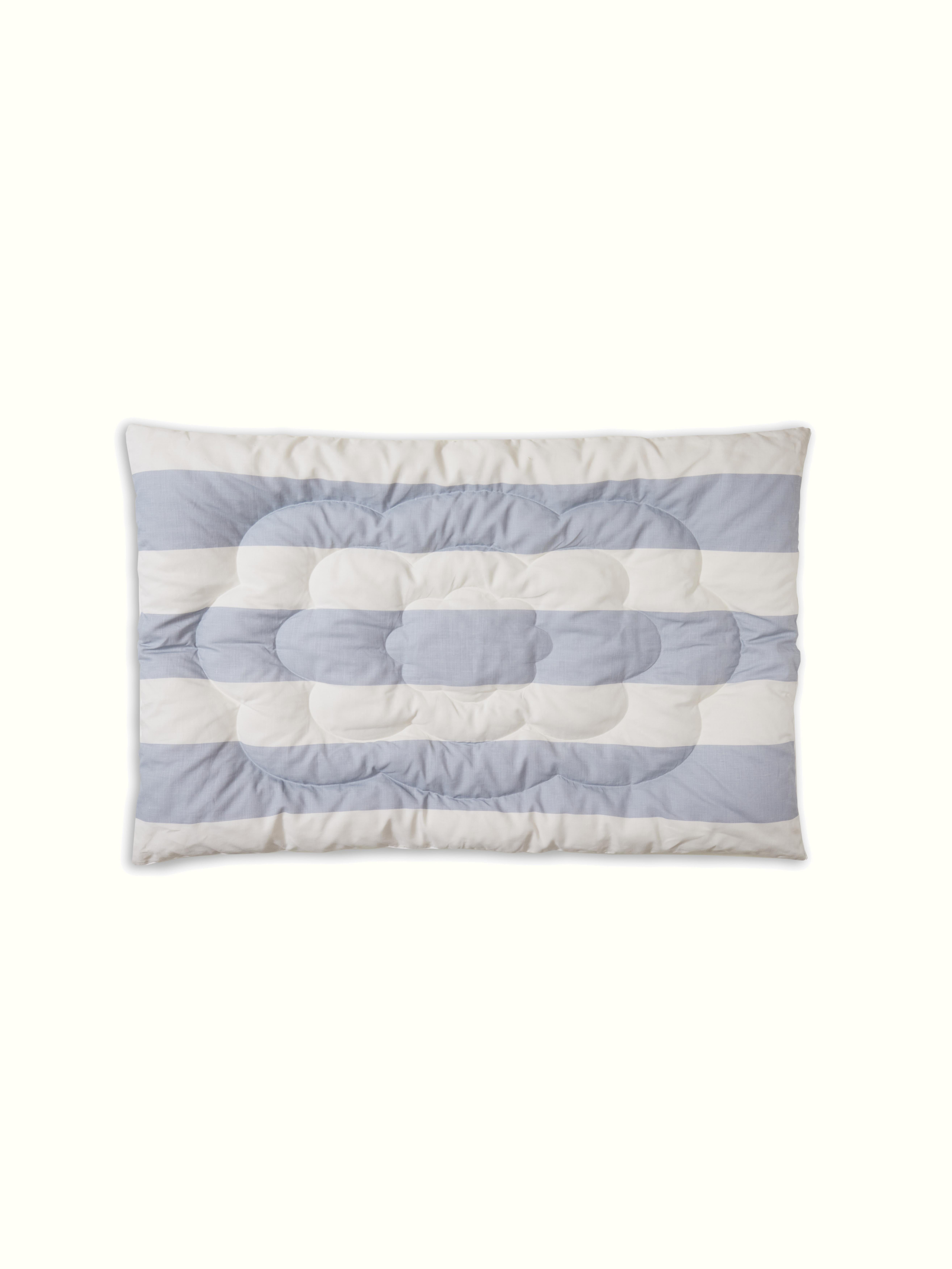British CINNY Handmade Eiderdown Single Quilt – Arthur Stripe Linen & Duck Down Filling For Sale