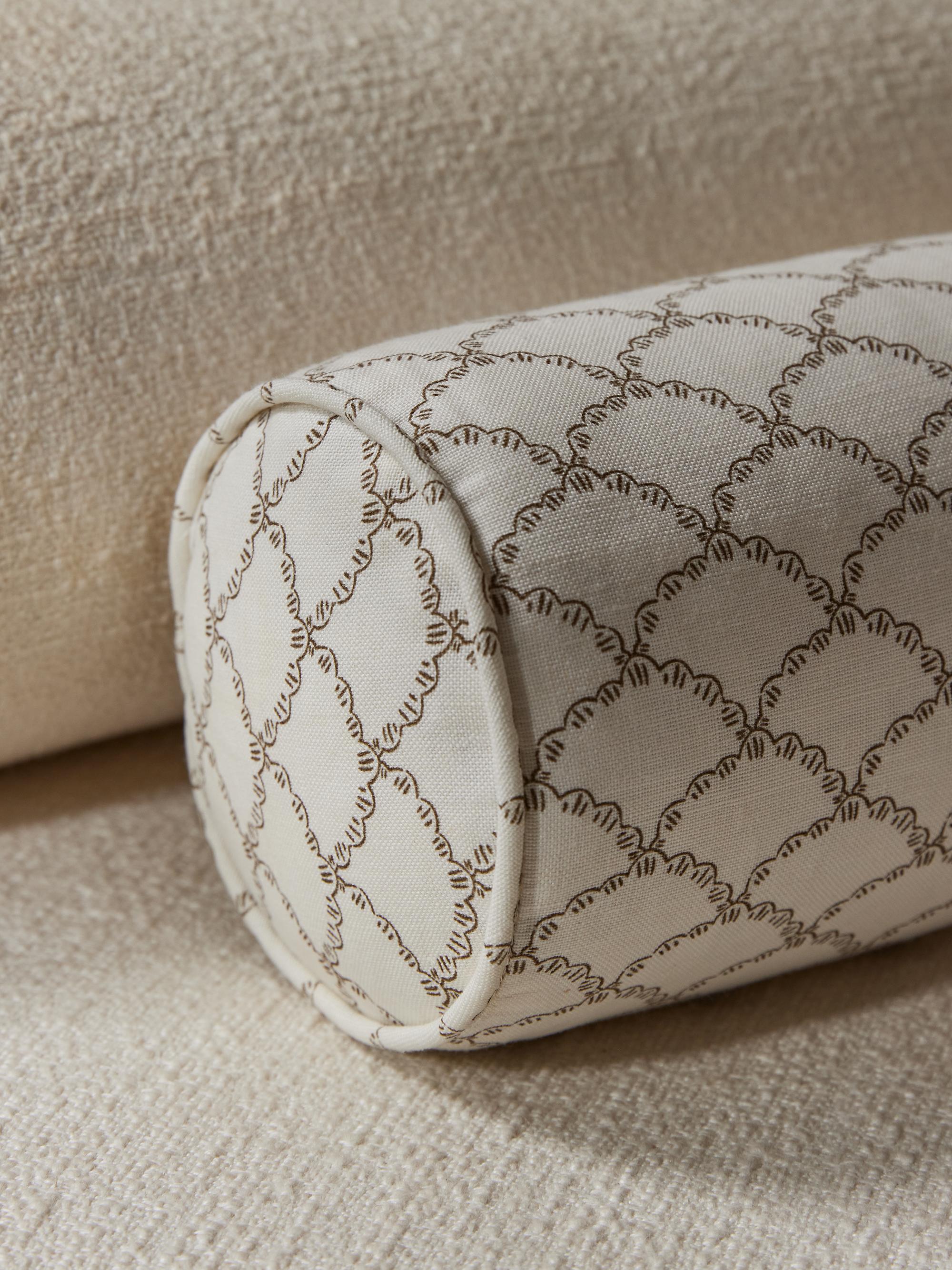 Lino Cuscino CINNY Mini Bolsters con stampa botanica Raine Bertram in vendita