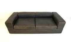 Cinova 711 Leather Sofa Daybed by Tito Agnoli