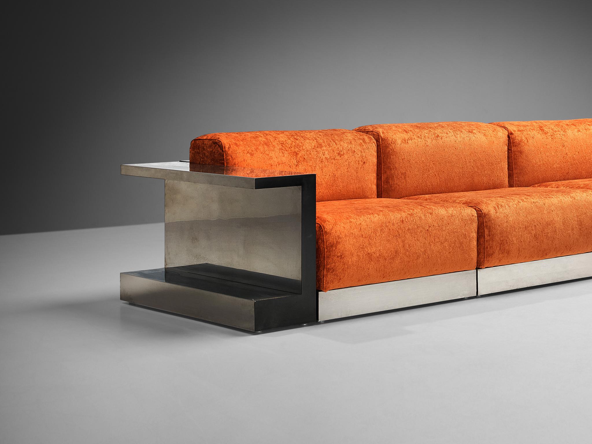 Cinova Modular Sofa in Velvet and Chrome 8