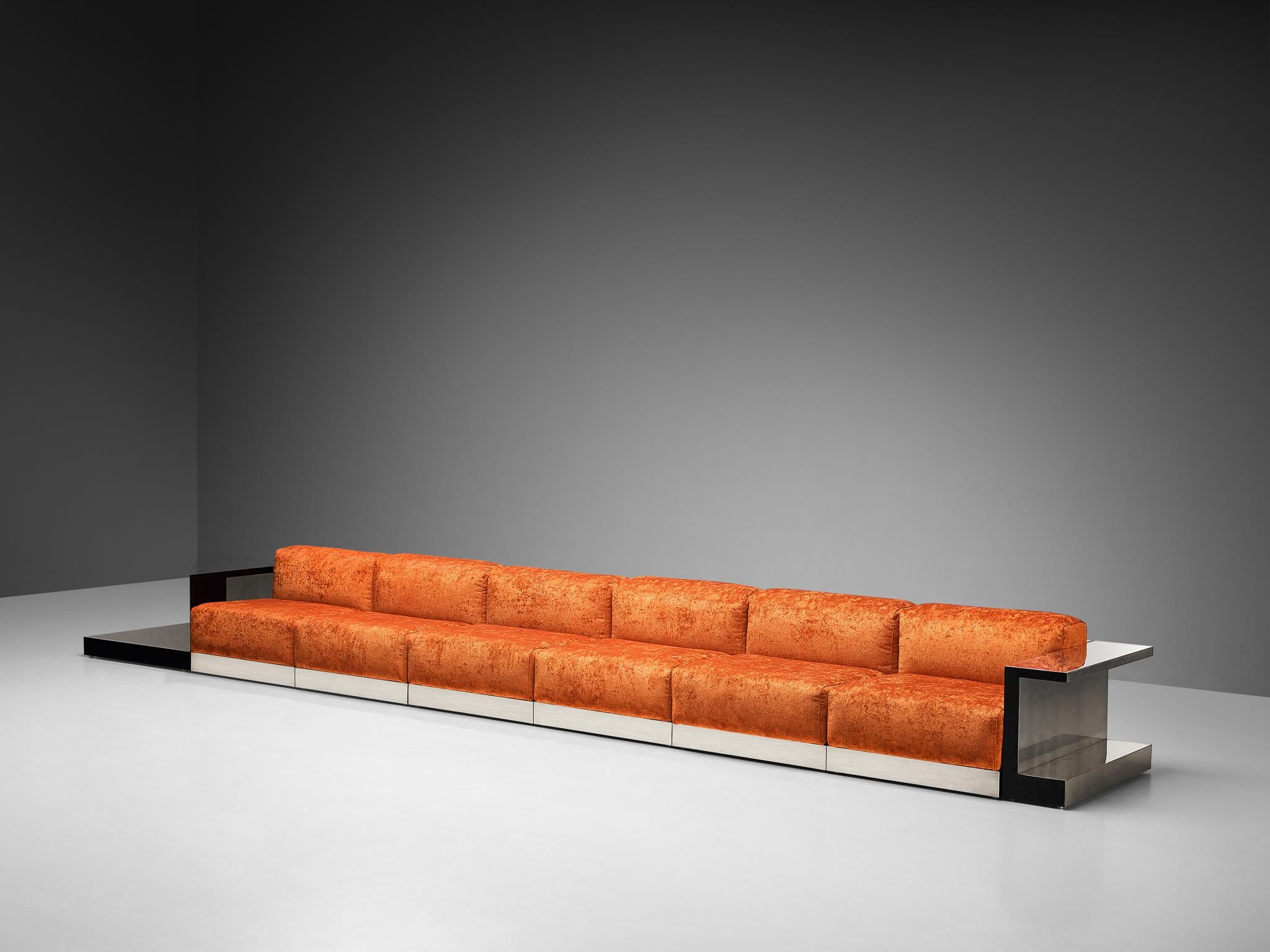 Cinova Modular Sofa in Velvet and Chrome 7