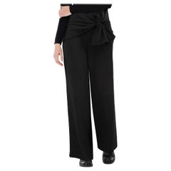 Cinq à Sept Schwarze Hose mit Schleifendetail Größe L