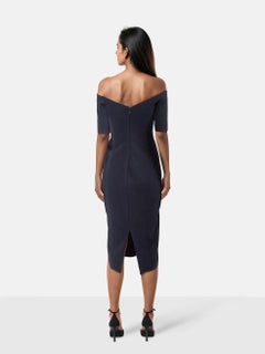 Cinq à Sept Navy Off The Shoulder Dress Size XS