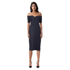 Cinq à Sept Navy Off The Shoulder Dress Size XS