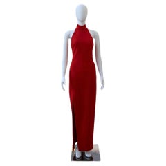 Cinq a Sept: abito rosso cut-out senza schienale e con aletta
