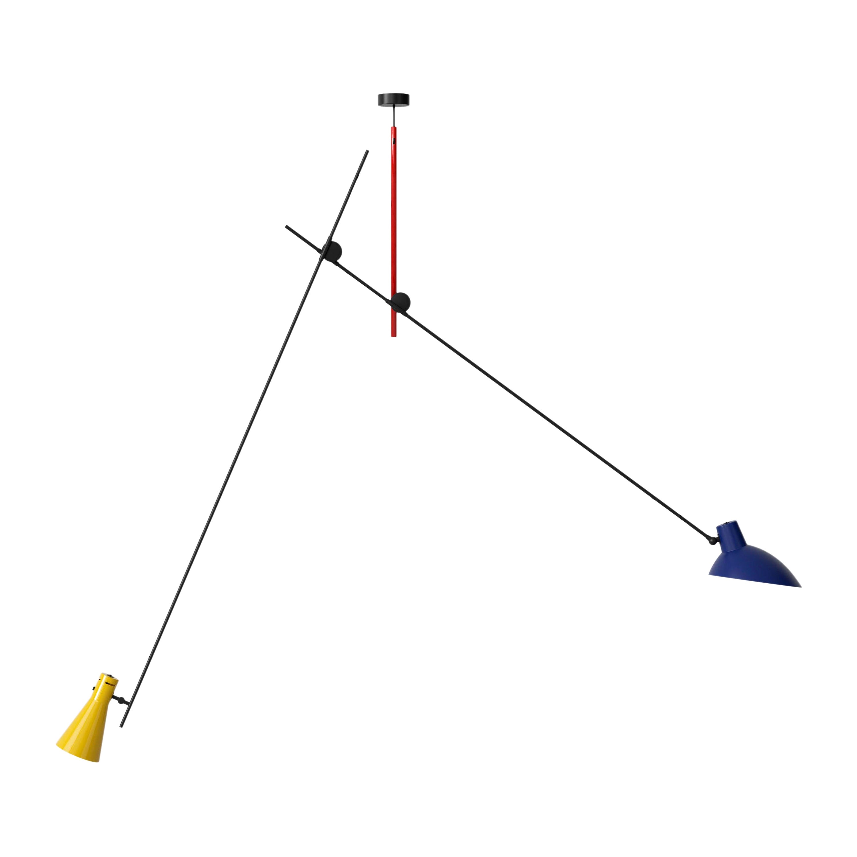 Lampada a sospensione Cinquanta Mondrian Colors di Vittoriano Viganò per Astep