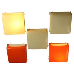 Fünf 'Cnosso' Artemide Lampen 1960-70er Jahre Design von Angelo Mangiarotti