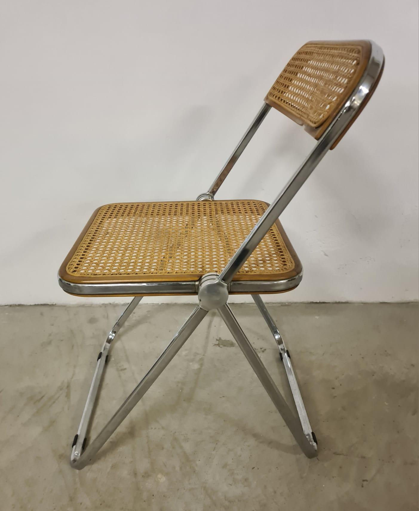 Sechs Plia-Stühle von Giancarlo Piretti für Anonima Castelli (Mid-20th Century) im Angebot