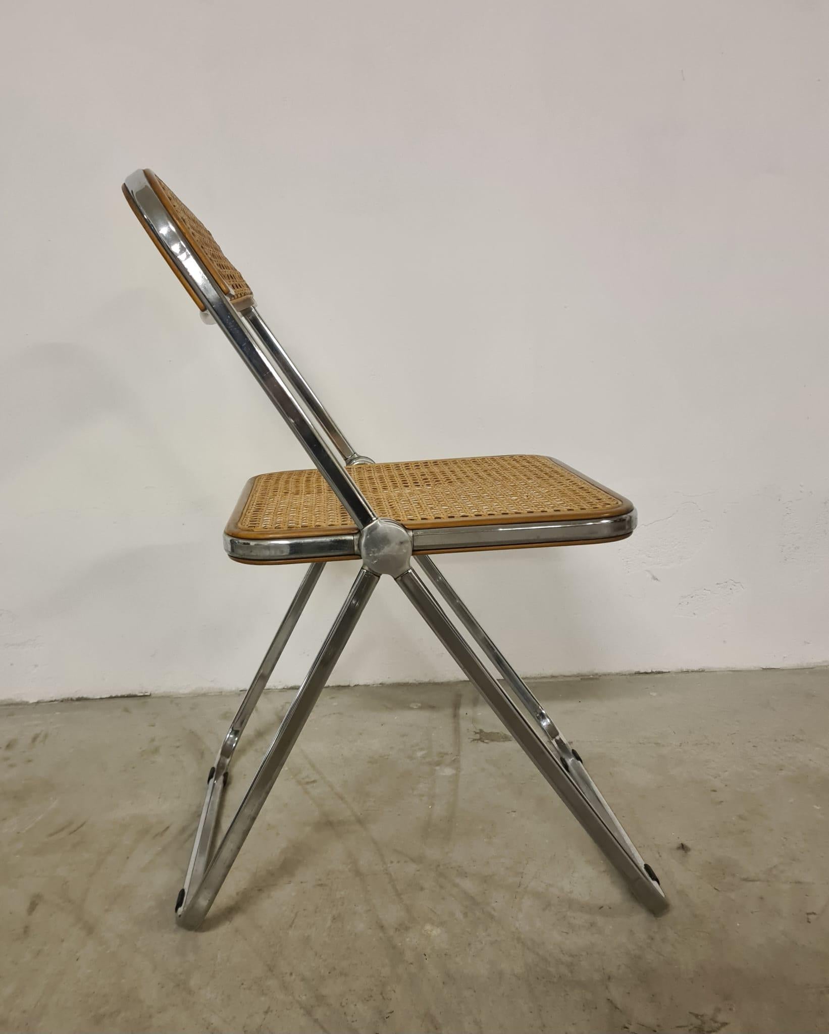 Sechs Plia-Stühle von Giancarlo Piretti für Anonima Castelli im Angebot 3