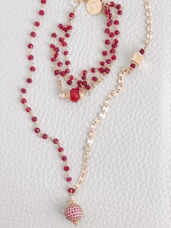 Ruby and Pink Sapphire Cinta Love Bracelet