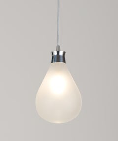 Ciondolo Cintola in alluminio lucido con vetro smerigliato di Tom Kirk