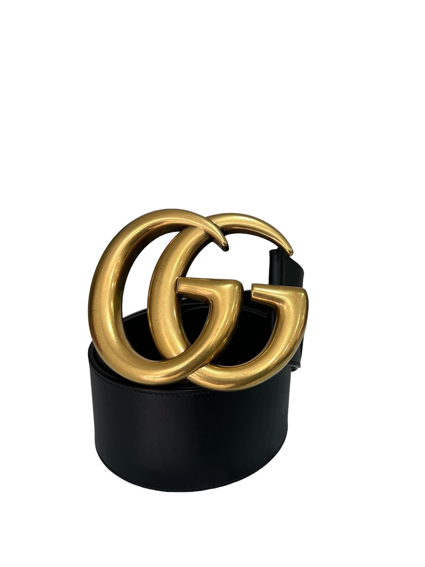 Cintura Gucci GG Marmont Nera 4