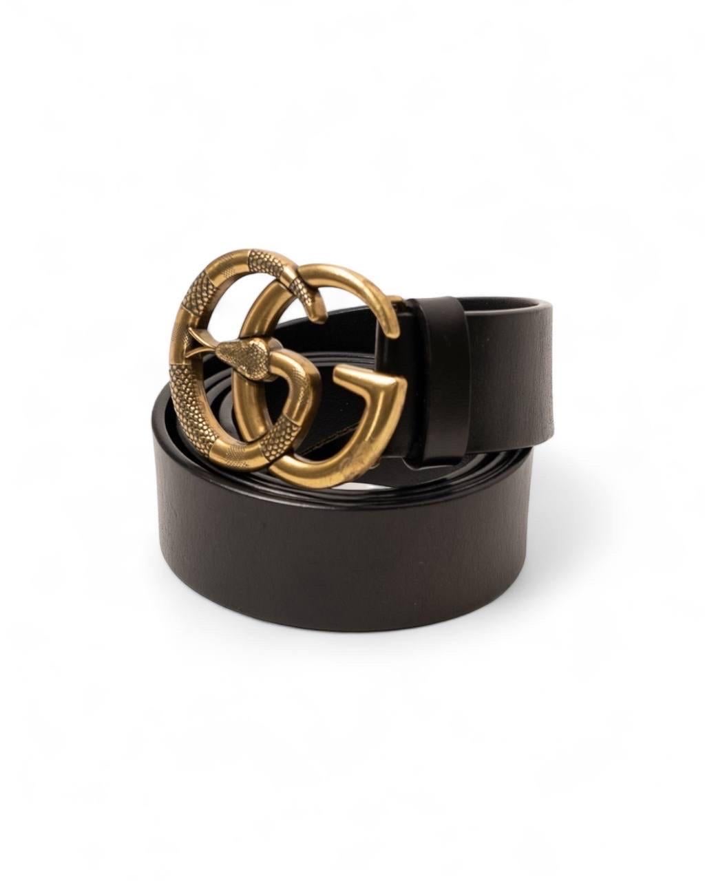 Cintura Gucci Snake Marmont GG Nera