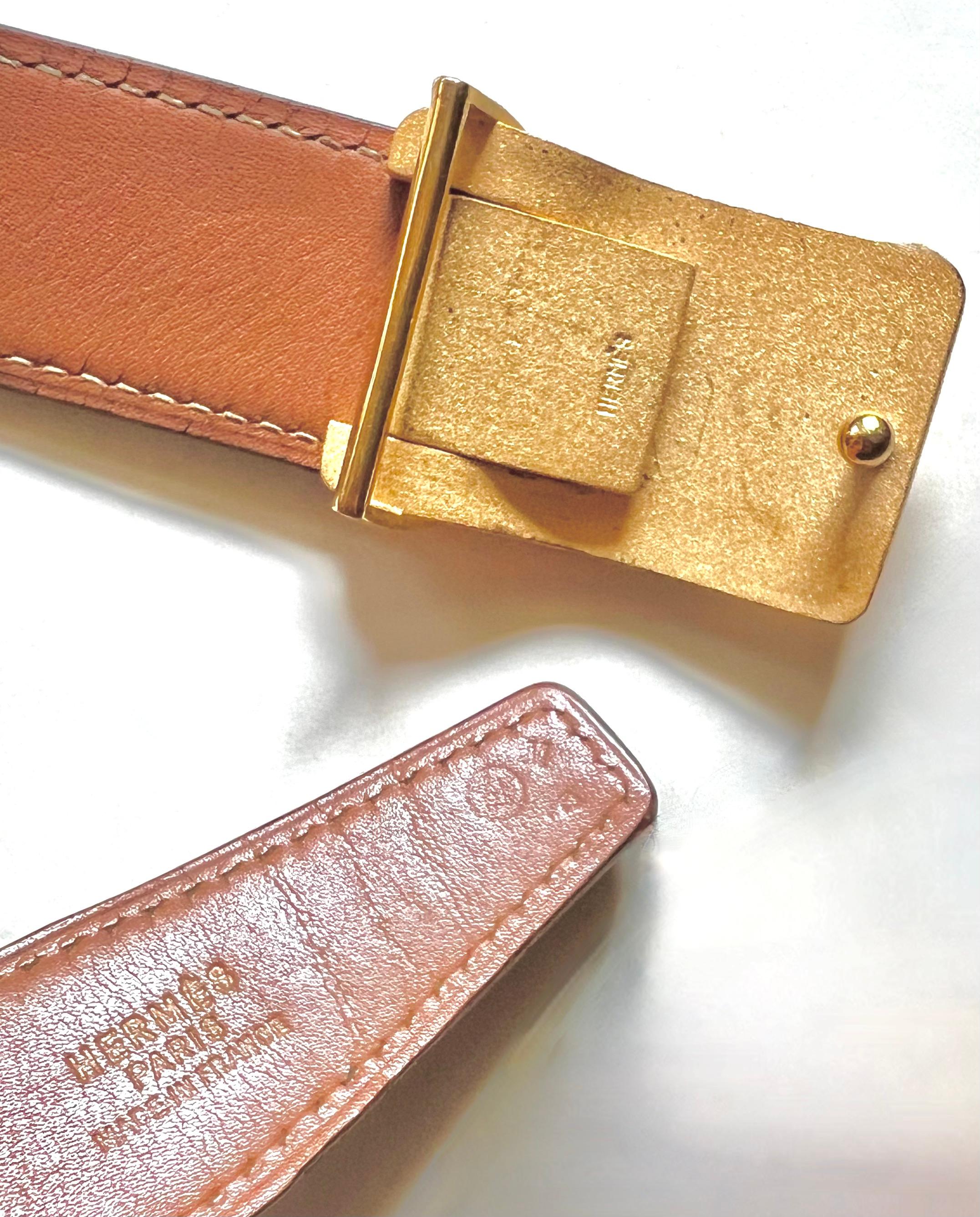 Ceinture HERMÈS en vente 3