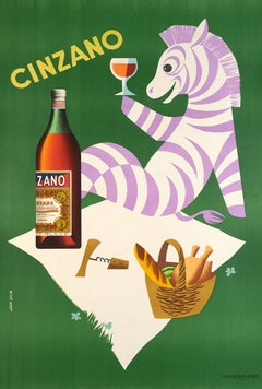 Cinzano Original Poster by Jean Colin, 1951
