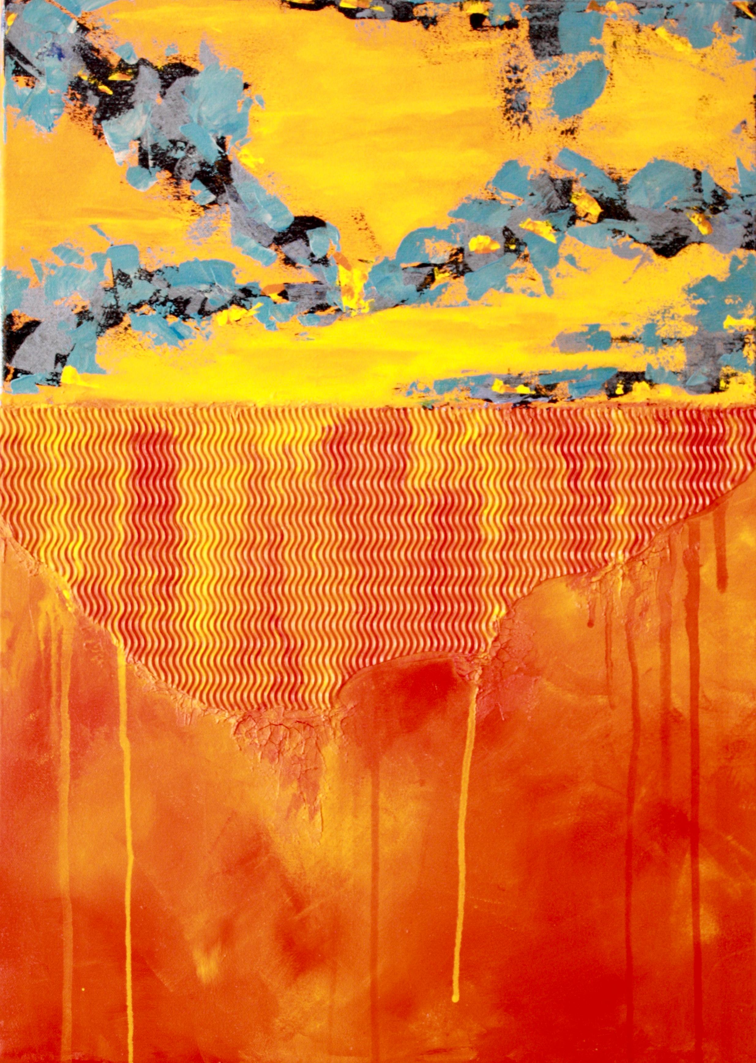 Swiss Contemporary Art by Cinzia Hochstrasser - Sunset in the Desert