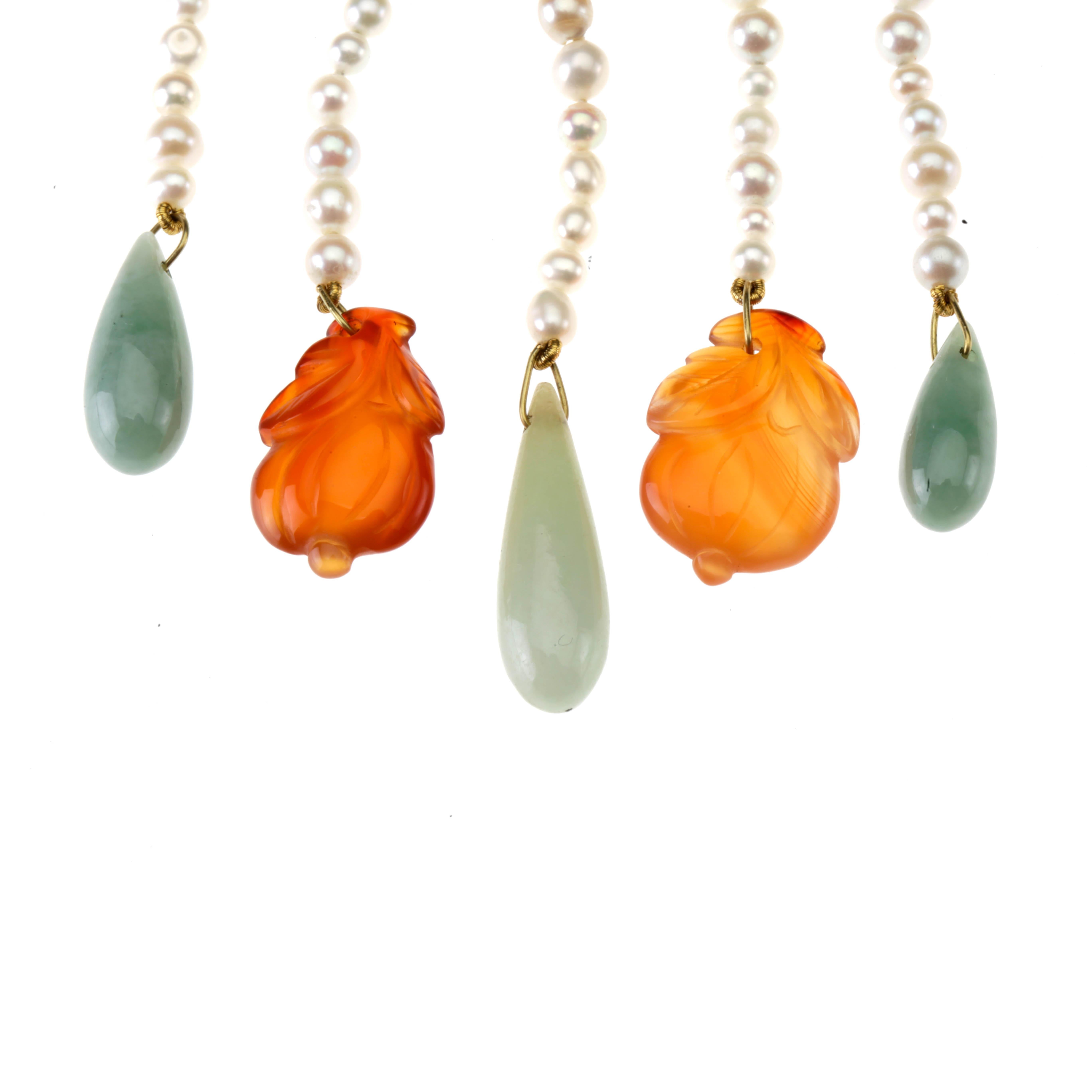 antiker Jade-Anhänger mit Anhängern und altchinesischen Elementen im Zustand „Neu“ im Angebot in Milan, IT