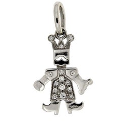 Pomellato King pendant in white gold