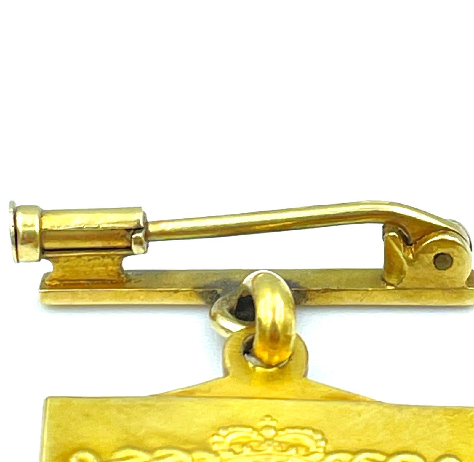 Donna Ciondolo vintage anni '40 Made in Italy in oro 18 carati volto di donna in vendita