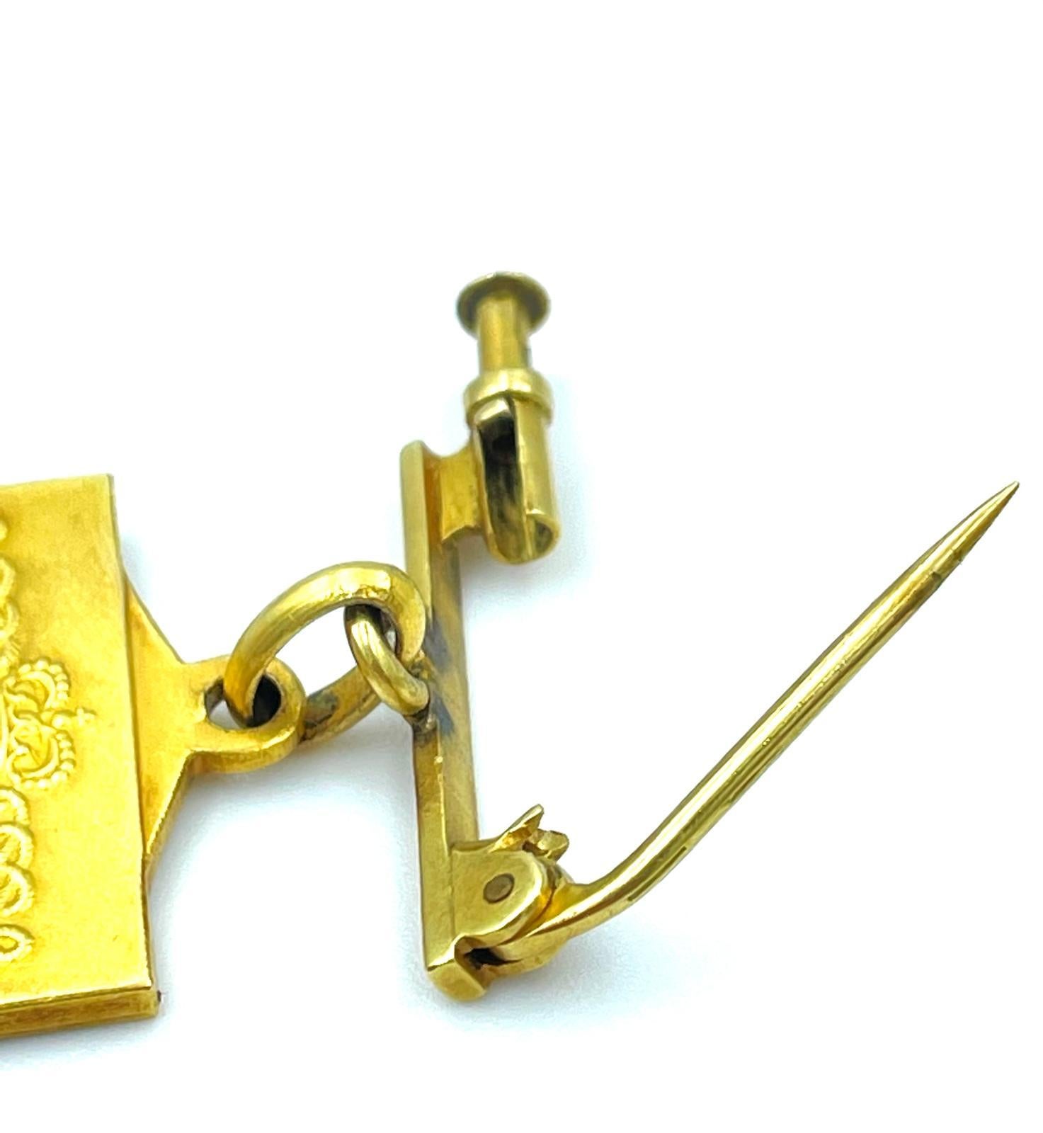 Ciondolo vintage anni '40 Made in Italy in oro 18 carati volto di donna in vendita 2