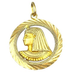 Vintage 1970s 18k yellow gold pendant Made in Italy